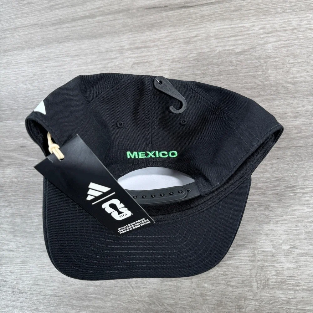 Adidas FIFA World Cup 26 Mexico Snapback Hat Skull Cap Black KH3836 Adjustable